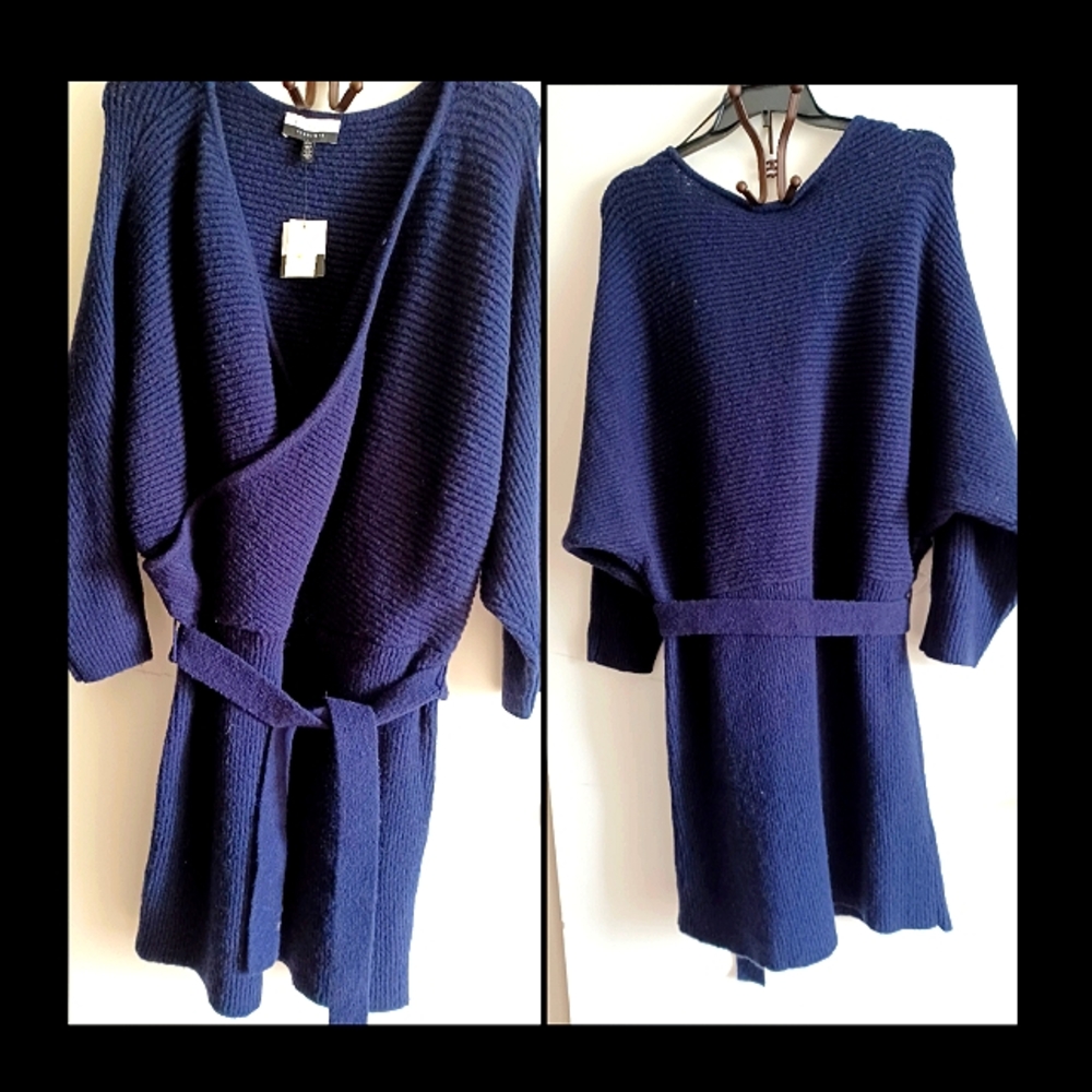 NWT* THICK SWEATER DRESS IN NAVY BY ELOQUIL